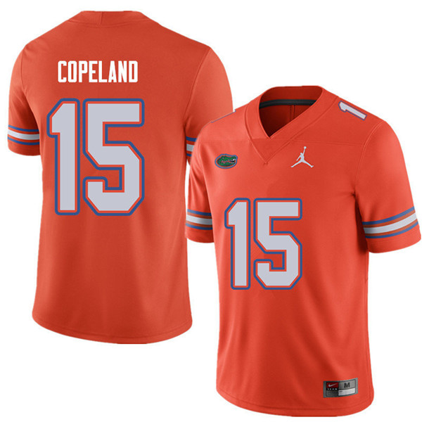 Jordan Brand Men #15 Jacob Copeland Florida Gators College Football Jerseys Sale-Orange